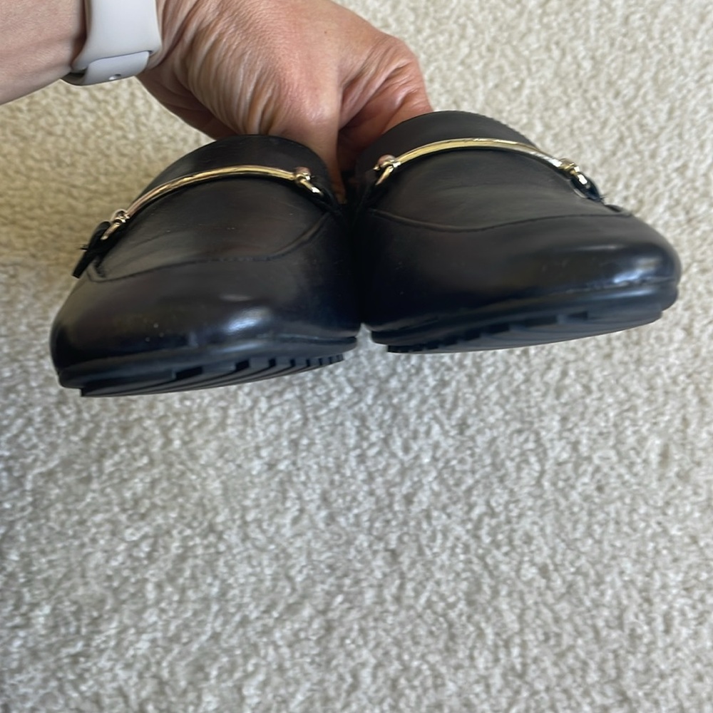 Aldo Black Leather Loafers - Picture 5 of 7